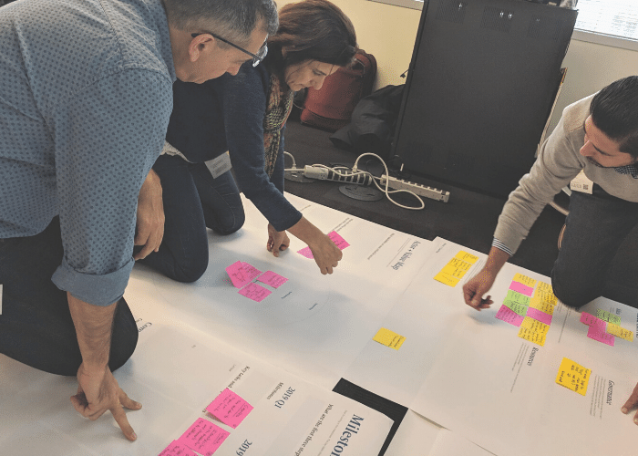 Courtney McConnochie facilitating a workshop